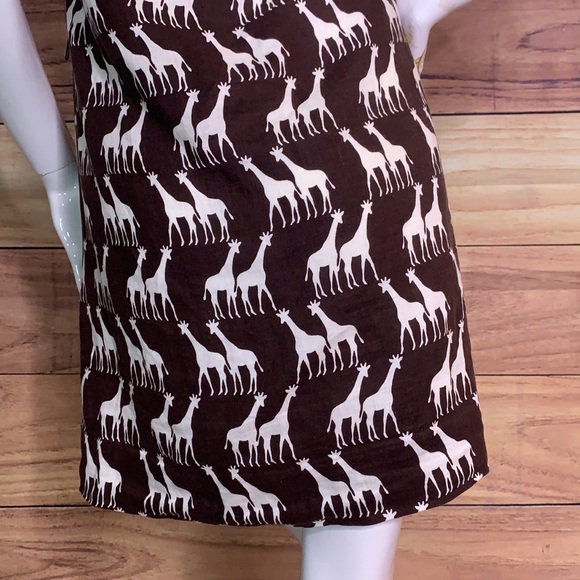 —-S0LD on MERC—-KATE SPADE GIRAFFES PATTERN LOOSE FIT SHORT SHIRT TOP DRESS - Picture 9 of 16